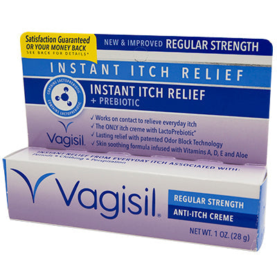 VAGISIL INSTANT ITCH RELIEF CREME 1 OZ REGULAR STRENGTH