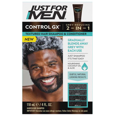 JUST FOR MEN CONTROL GX 4oz 2N1 TEXTURED SHAMPOO & CONDITIONER