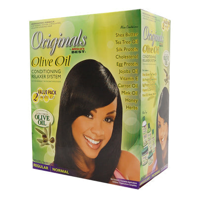 AFRICA'S BEST OLIVE OIL RELAXER KIT (2 AP) REGULAR (cs/6)