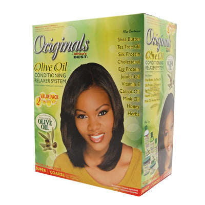 AFRICA'S BEST OLIVE OIL RELAXER KIT (2 AP) SUPER (cs/6)