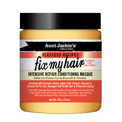 AUNT JACKIE'S FLAXSEED FIX MY HAIR CONDITION.MASQUE 15 OZ