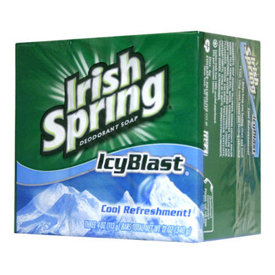 IRISH SPRING SOAP 3.75oz 18/3's ICY BLAST