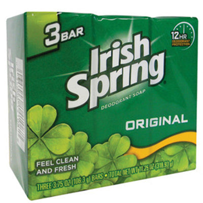 IRISH SPRING SOAP 3.75oz 18/3's GREEN (ORIGINAL)