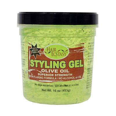 Hair Ecstasy Styling Gel 16oz Olive Oil Superior Stre(CS/12