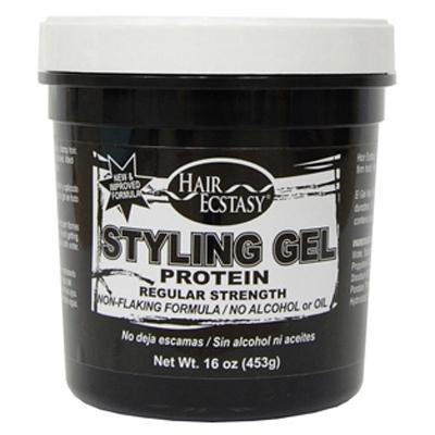Hair Ecstasy Styling Gel 16oz Protein Regular Streng (CS/12