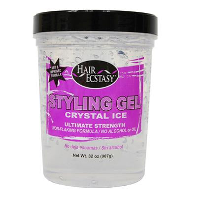 Hair Ecstasy Styling Gel 32oz Crystal Ice Ultimate Str(CS/6