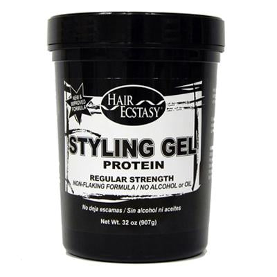 Hair Ecstasy Styling Gel 32oz Protein Regular Strength(CS/6