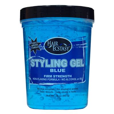 Hair Ecstasy Styling Gel 32oz Blue Firm Strength(CS/6)