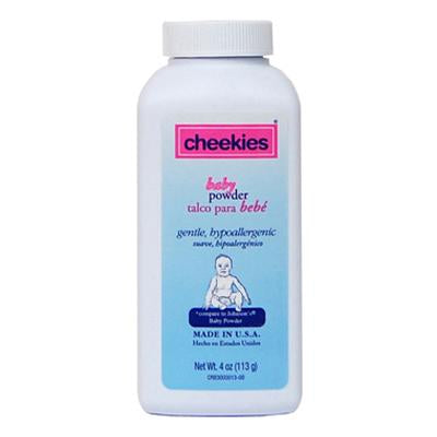 Cheekies Baby Powder Regular 4 oz (CS/24)
