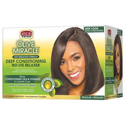 African Pride Olive Miracle Kit No-Lye Regular (1 Ap)