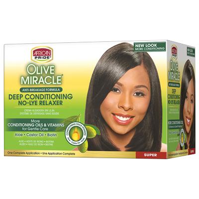 African Pride Olive Miracle Kit No-Lye Super (1 Ap)