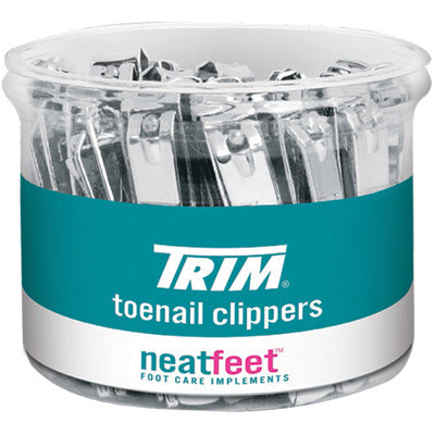 TRIM NEAT FEET TOENAIL CLIPPERS 36 PC DRUM