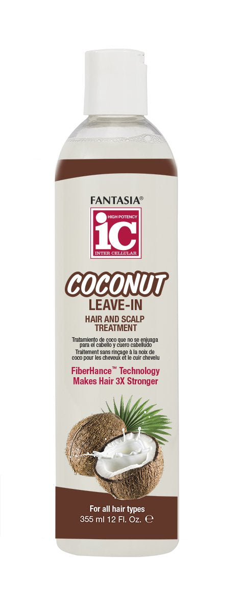 I.C. Coconut Leave-In Hair & Scalp Treatment 12oz