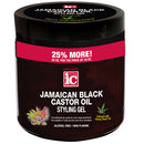 I.C. STYLING GEL 20 OZ JAMAICAN BLACK CASTOR OIL (CS/6) *