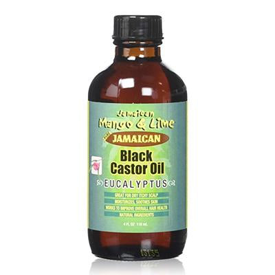 Jamaican Mango & Lime Black Castor Oil 4oz(CS/6) Eucalypt