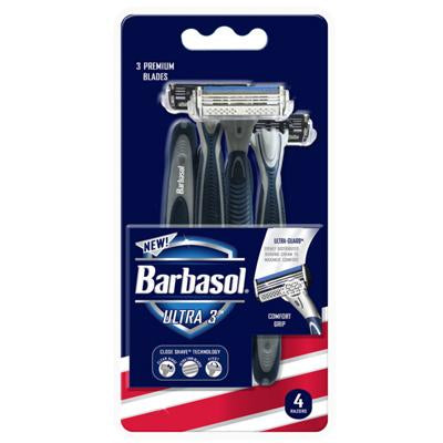 Barbasol Ultra 3 Razor (4Ct.) (DL/3)