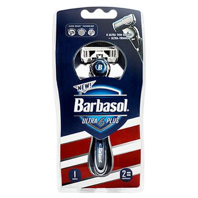 Barbasol Ultra 6 Plus System 1 Handle 2 Cartridges (DL/6)