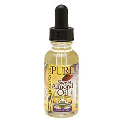 Hollywood 100% Organic Oil 1 oz Pure Sweet Almond (DL/3)