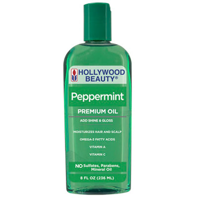 HOLLYWOOD PREMIUM OIL 8 OZ PEPPERMINT OIL