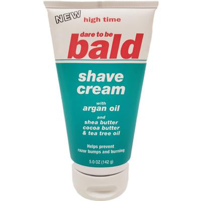 High Time Dare To Be Bald Shave Cream W/Argan Oil 5oz (DL/6)