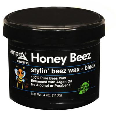 Ampro Pro-Styl Honey Beez Wax 4 oz Black