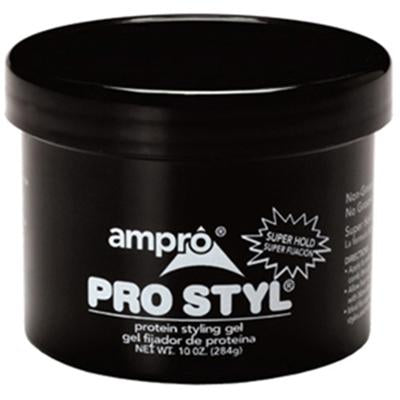 Ampro Protein Gel 10 oz Black Super Hold