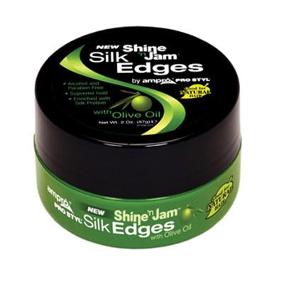 Ampro Shine N Jam Silk Edges 2 oz Olive Oil