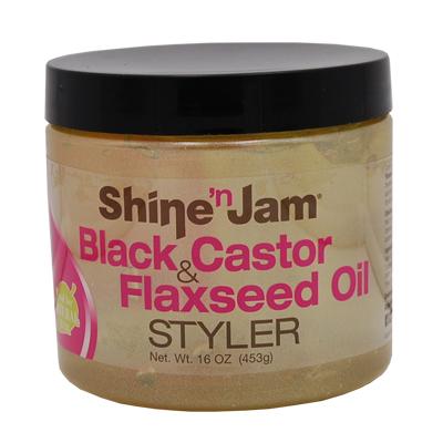 Ampro Shine N Jam Castor Oil & Flaxseed Oil Gel 16 oz