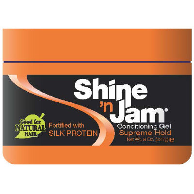 AMPRO SHINE N JAM GEL 8 OZ     SUPREME HOLD (CS/6)