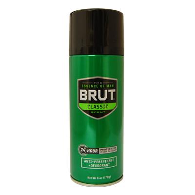 Brut Aerosol Spray 6 oz Anti-Perspirant & Deodorant