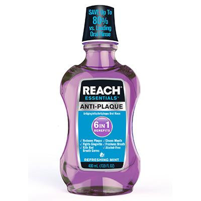 Reach Essentials 6 In 1 Mouthwash 13.5 oz Anti Plaque