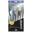 REACH ESSENTIALS TOOTHBRUSH W/CAP 6 CT SOFT (DL/4)