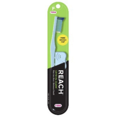 REACH CRYSTAL CLEAN TOOTHBRUSH W/CAP 1 CT FIRM (DL/6)