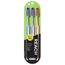 REACH CRYSTAL CLEAN TOOTHBRUSH 3 CT MEDIUM