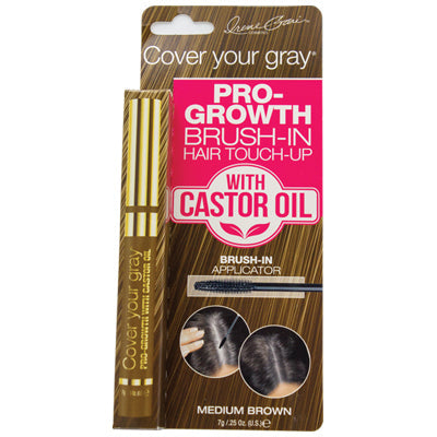COVER YOUR GRAY HAIR TOUCH-UP  PRO GROWTH .25oz MED BROWN DL/6