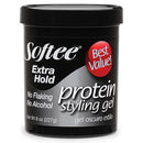 Softee Protein Styling Gel 8 oz Xtra Hold (Dark)