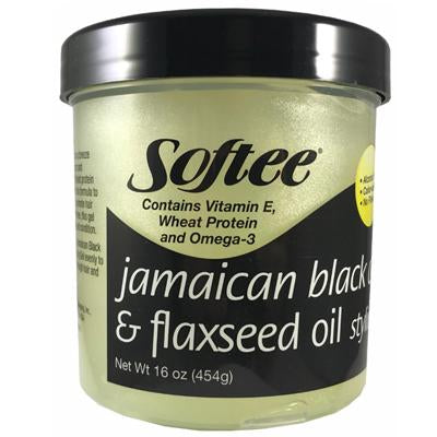 Softee Jamaican Black Castor & Flaxseed Oil 16oz Gel