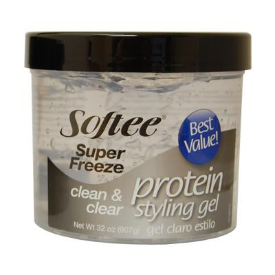 Softee Protein Styling Gel 32oz Super Freeze (Clear)