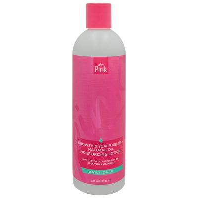 PINK GROWTH & SCALP RELIEF MOISTURIZING LOTION 12oz