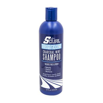 S Curl Free Flow Charcoal Mint Shampoo 12 oz