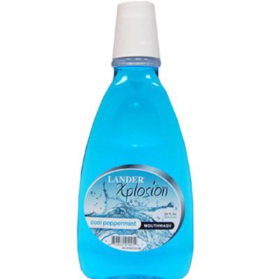 Lander Mouthwash & Gargle 24oz Cool Peppermint (Blue) (CS/12