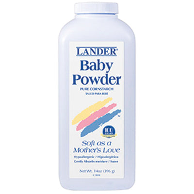 Lander Baby Powder 14oz Pure Corn Starch (CS/12)