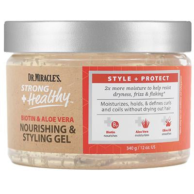 Dr.Miracles Strong + Healthy Styling Gel 12 oz (CS/6)