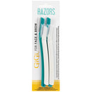 GI-GI FACE & BROW RAZORS 4 PK
