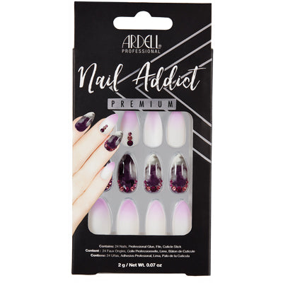 ARDELL NAIL ADDICT SET PREMIUM  (DL/3) MARBLE PURPLE OMBRE*