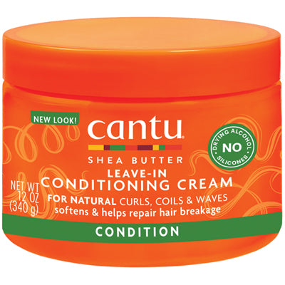 CANTU SHEA BUTTER NATURAL HAIR LEAVE-IN COND CREAM 12oz