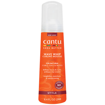 CANTU SHEA BUTTER NATURAL HAIR WAVE WHIP CURLING MOUSSE 8.4oz