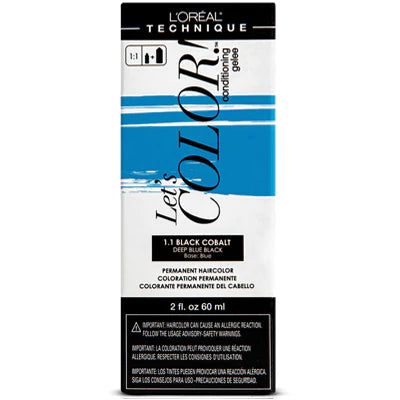 L'OREAL LET'S COLOR PERMANENT  1.1 BLACK COBALT
