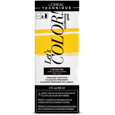 L'OREAL LET'S COLOR PERMANENT  7.3 SUN TEA