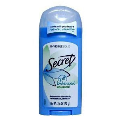 Secret Invisible Solid 2.6 oz Unscented #42812340